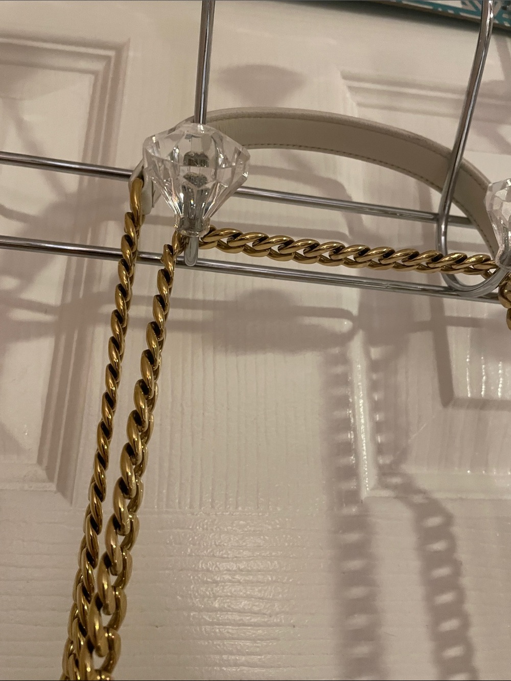 Prada Cream Quilted Chain Crossbody Bag - Picture 4 of 7